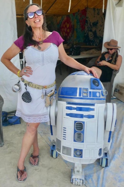 R2D2 at burning man